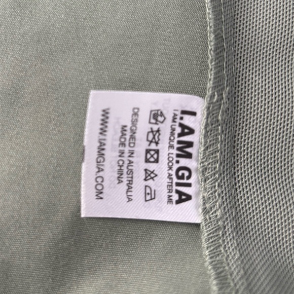 I. AM. GIA of the shoulder sage green bustier top - Picture 3 of 5